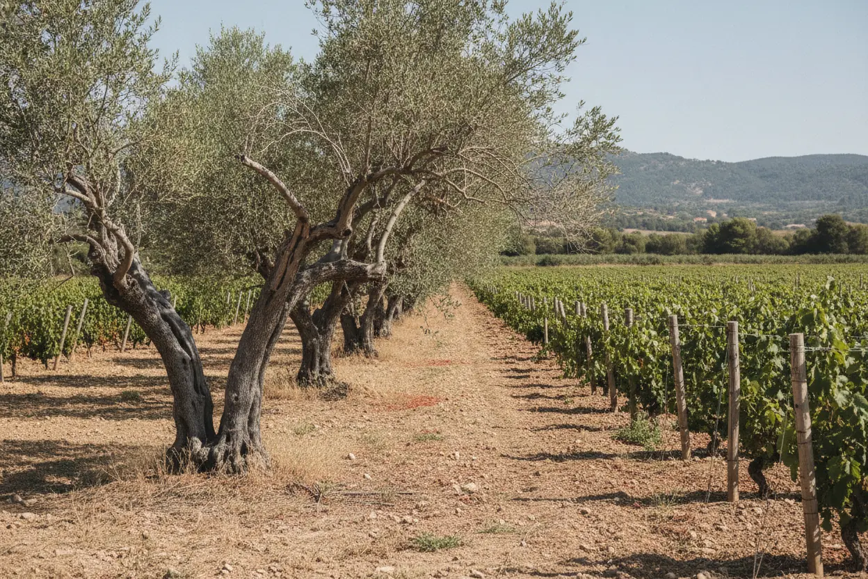 Oliviers non taillés depuis plusieurs années à Rivesaltes
